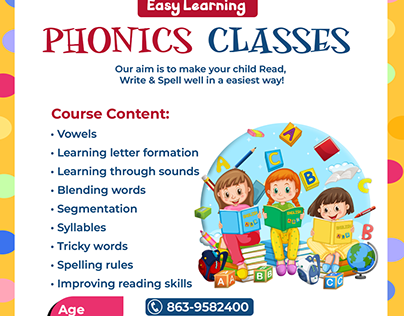 Phonics classes flyer