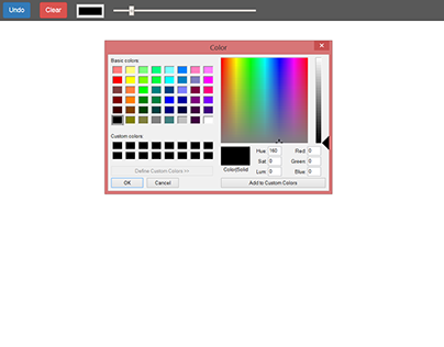 Web browser Paint