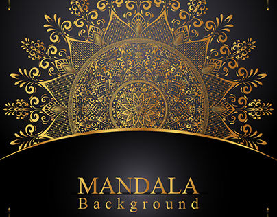 Gold Luxury mandala background