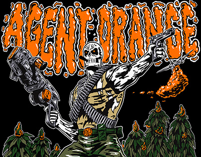 Agent Orange Kush- Marijuana Strain artwork