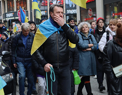 Demonstration In Support Of Ukraine In Hamburg 2024