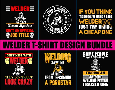 Welder T-Shirt Design Bundil