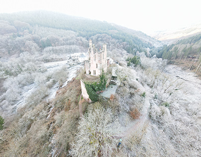 Ramstein Castle on a frosty day