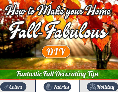 Home Fall DIY Decorations -Infographic
