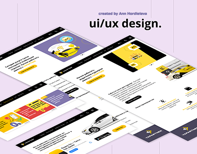 UI/UX design Taxi
