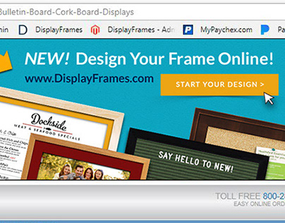 Letter Board Advertising Web Banners