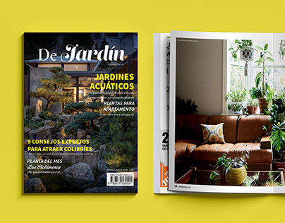 Jardínes de Edén: Diseño de Revista de Jardinería