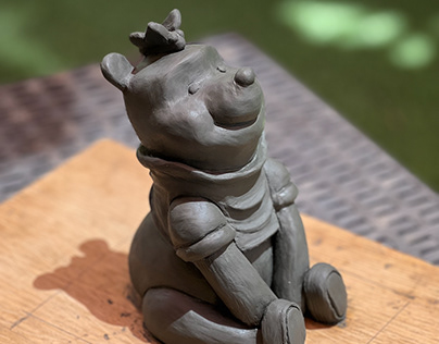 Pooh sculpture