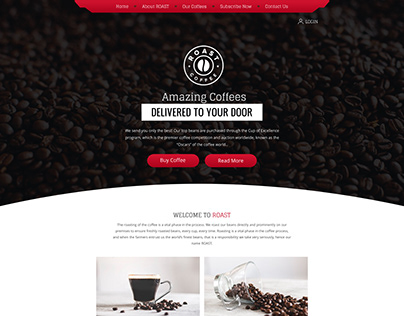 Coffee Shop Website Design