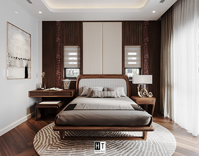 Modern Walnut bedroom furniture