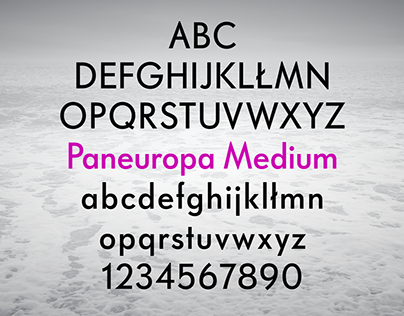 Paneuropa Nova Typeface