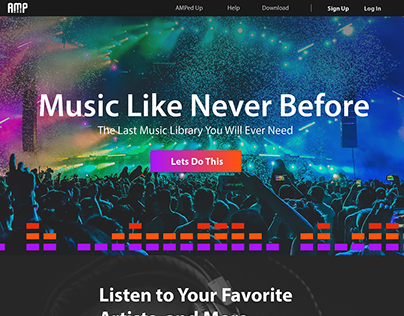AMP (Music site sign up flow, web & mobile)