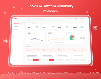 Content discovery dashboard UX Design