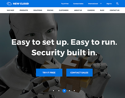 New Cloud Company Web Design