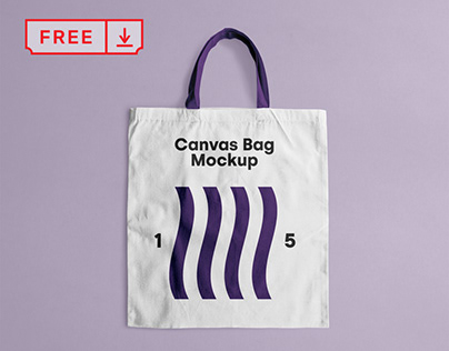 Free Canvas Tote Bag Mockup