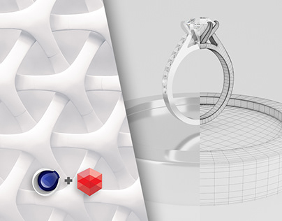 Diamond ring, 3d model