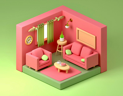 Kawaii pink room