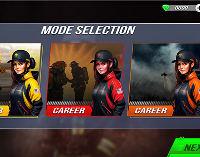 fire fighter game ui