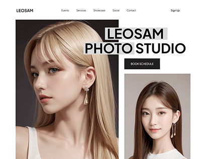 LEOSAM Photo Studio Landing Page Exploration