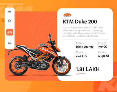 KTM duke 200 specification page