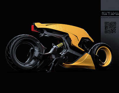 Motorcycle - Katana drone | Cyberpunk - concept