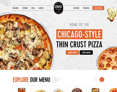 Website Design For Crust Pizza Co.
