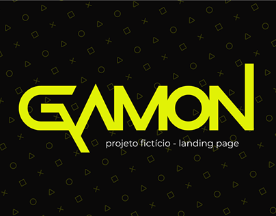 Gamon - Landing page | Projeto fictício