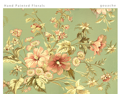 Hand Painted Florals - gouache