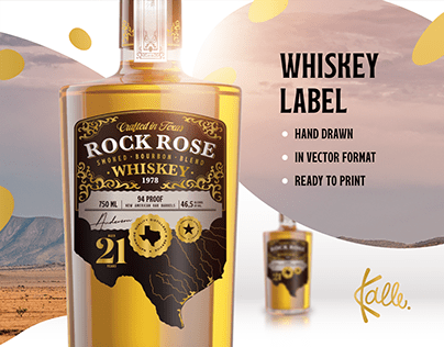 Rock Rose - Whiskey Label