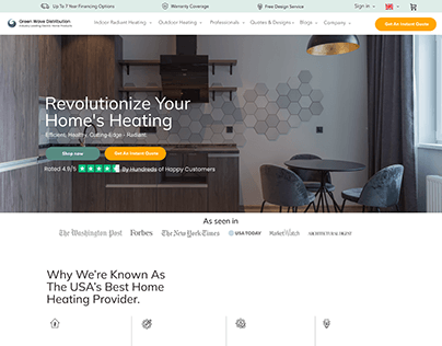 Home Heating Solutions SAAS Landing Page
