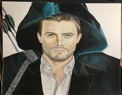Drawing Green Arrow - Oliver Queen - Stephen Amell
