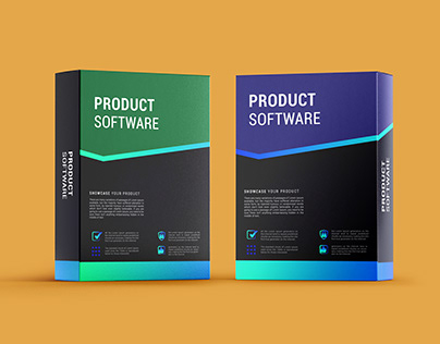 Product software box packaging