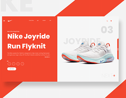 NIKE PRODUCT PAGE DESIGN UI