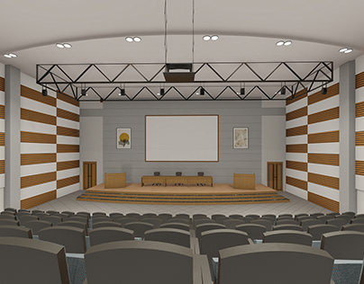 Auditorium Design And 3D Renderings