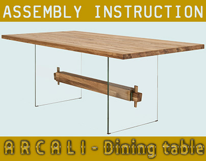 Assembly instruction- "ARCALI" Dining table