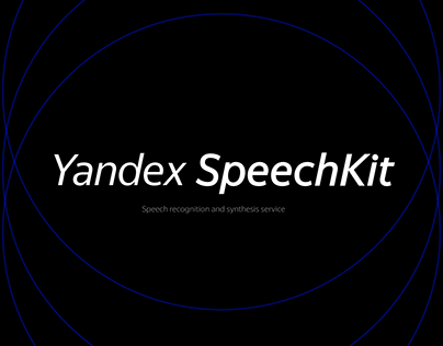 Yandex SpeechKit Landing Сoncept