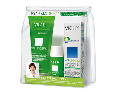 Vichy. Creating gift pack