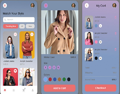 E commerce Mobile App Design in Figma