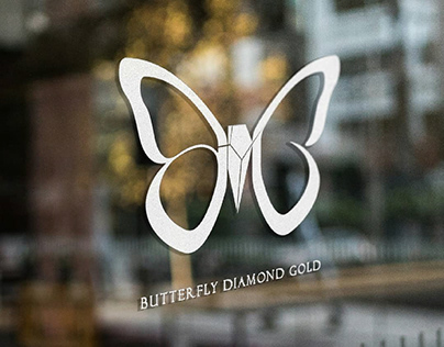 BUTTERFLY DIAMOND GOLD LOGO