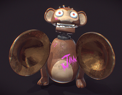 Arcane - Jinx's Cymbal-banging Monkey Toy