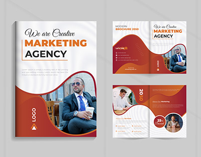 creative marketing agency brochure design template