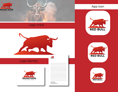 Red Bull logo design in adobe illustrator.
