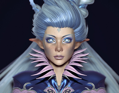Shiva Fan art Final Fantasy XIV, Game model
