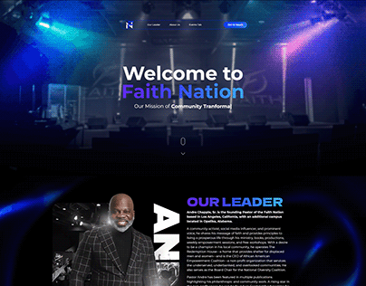 Landing page - Faith Nation