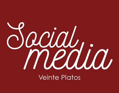 Social Media - Veinte Platos