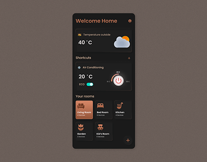 Daily UI - Day 021/100 (Home Monitoring Dashboard 🏠)
