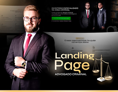 Página de vendas Advogado | Landing Page Adv Criminal
