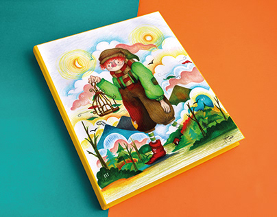 Diseño de ilustración, portada infantil