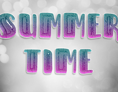 Text effect - Summer Time