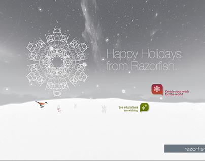 Razorfish Holiday Wishes Interactive Minisite.